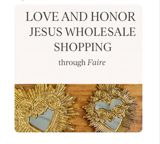 Shop Wholesale with Love and Honor Jesus