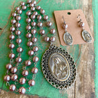 Long Pearl OLG Necklace or Earrings