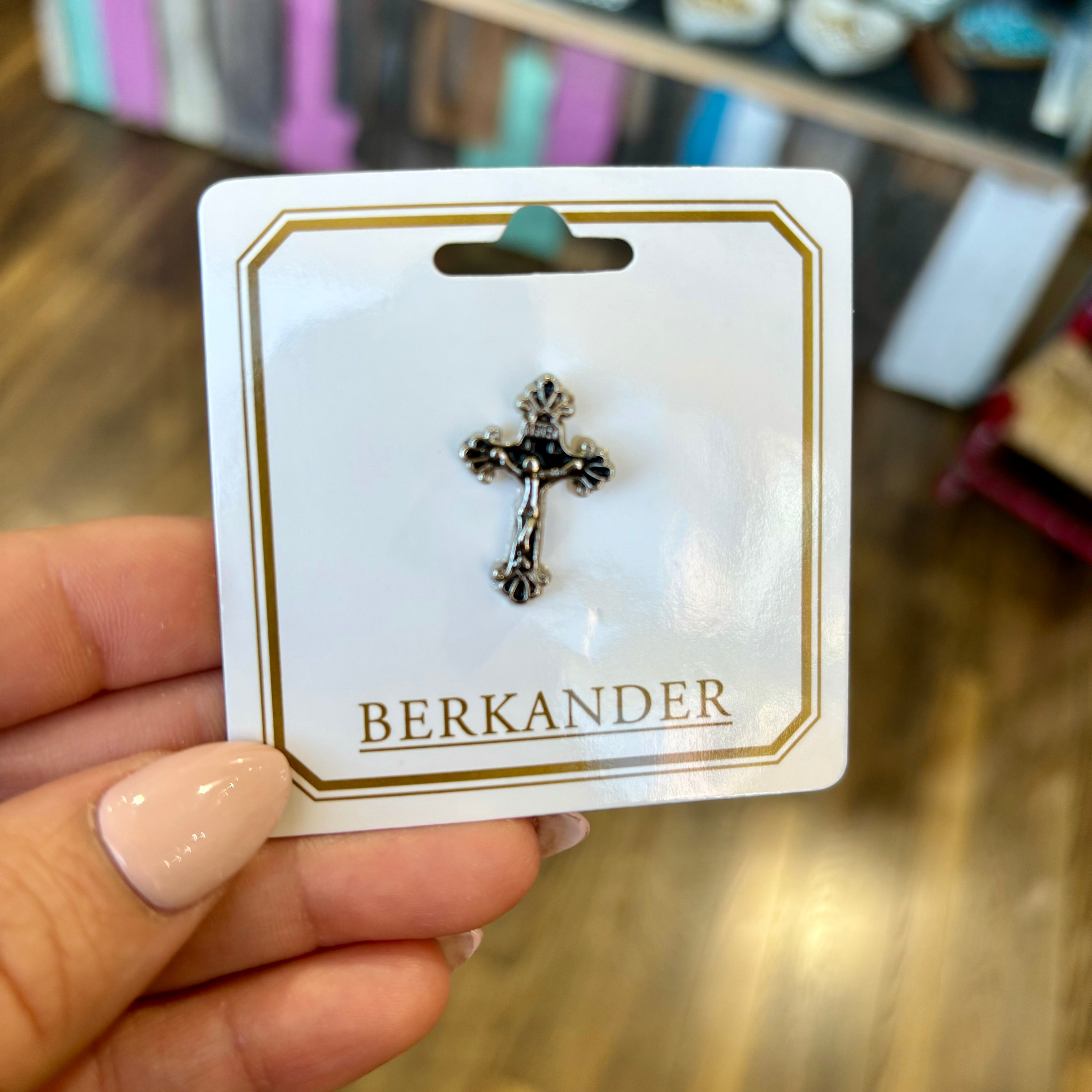 Crucifix Lapel Pin