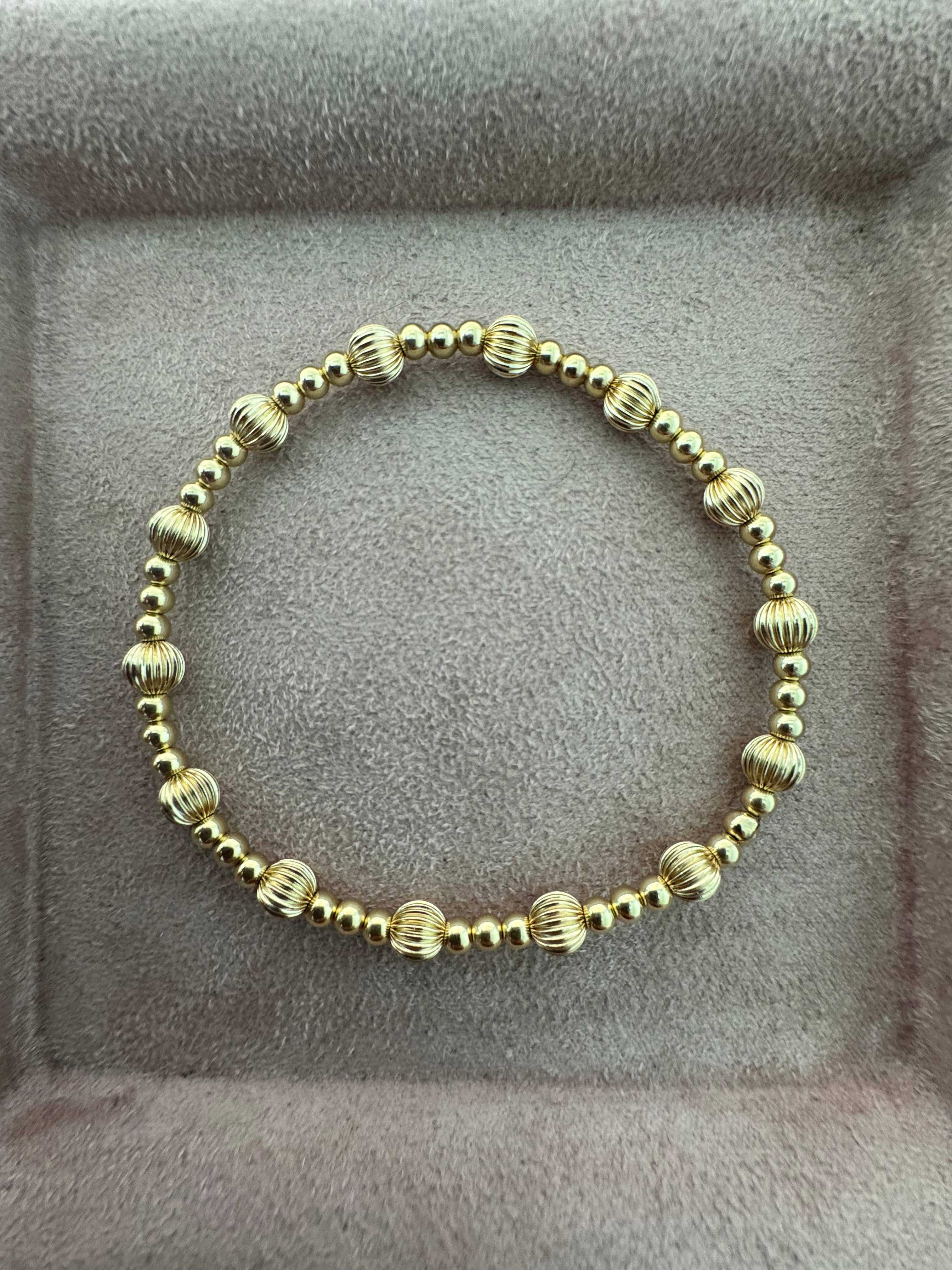LONDON | Stretchy Anti-Tarnish 14K Gold Filled Bracelet