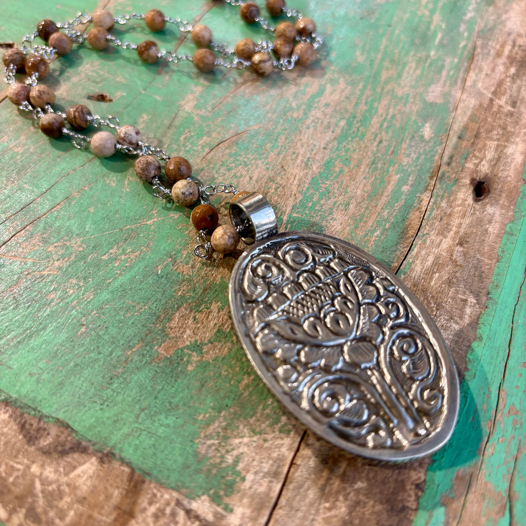 Virgencita Pendant Long Chain