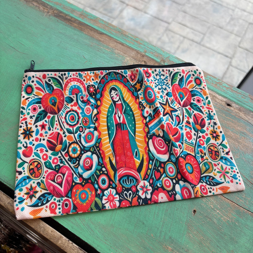 Our Lady of Guadalupe Fiesta Zipper Bag