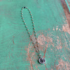 Dainty Sacred Heart Mother of Pearl Beaded Necklace