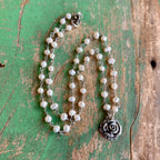 Sweet Rose Pearl Necklace or Earrings