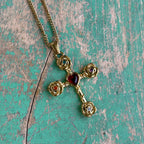 Rose Bloom Red Heart Cross Collection