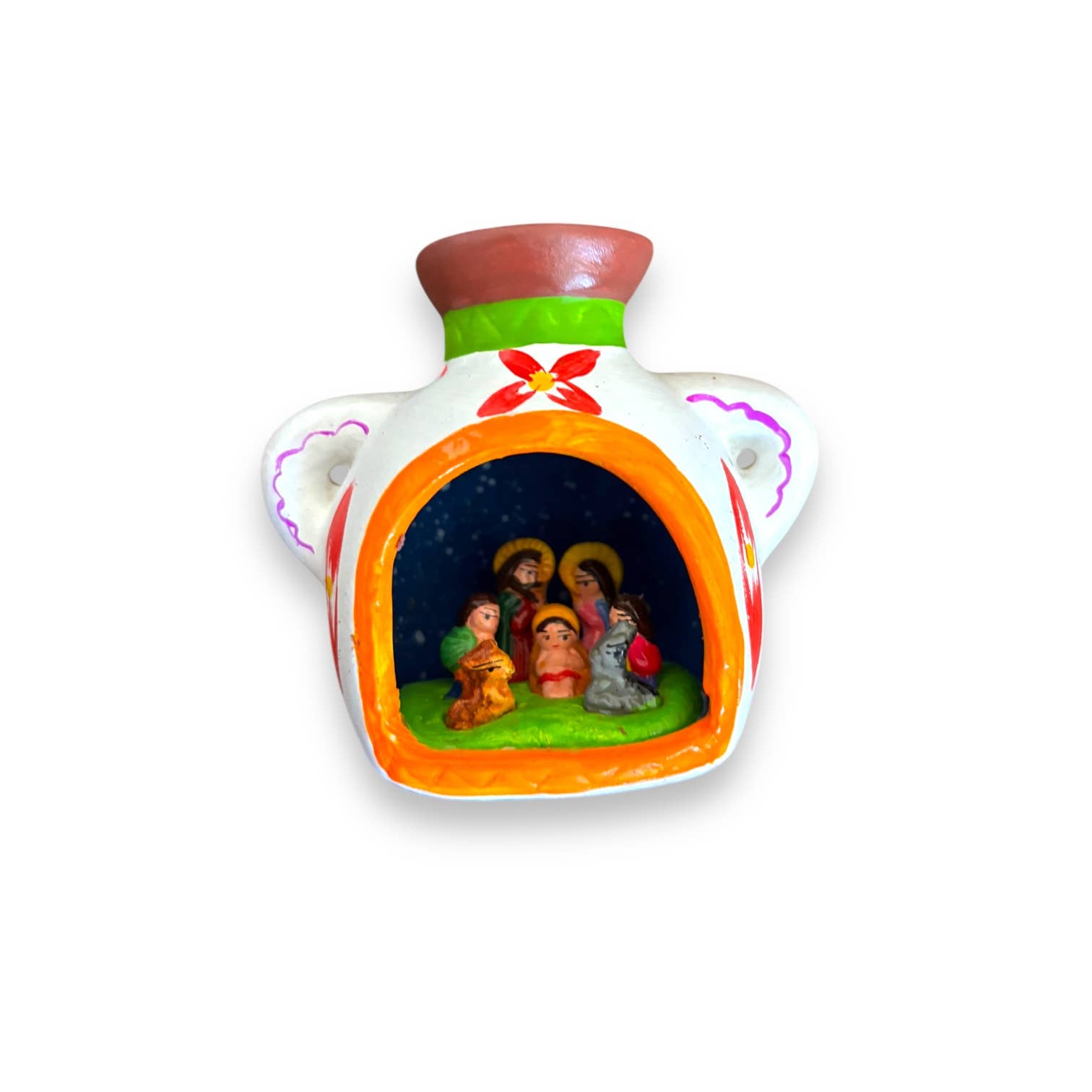 Handmade Peruvian Nativity Ornaments: Christmas decor