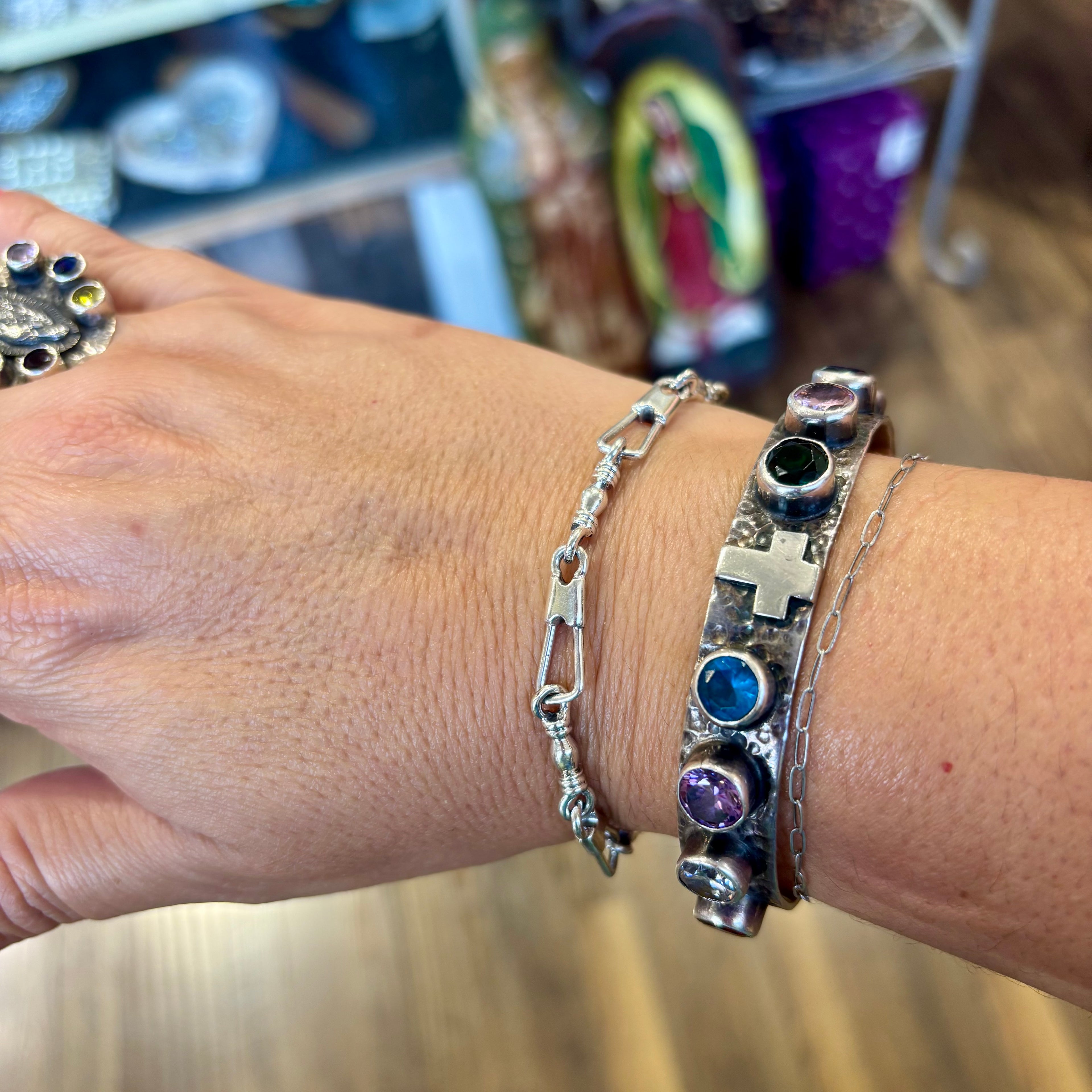 Sterling Silver Fishers of Men Bracelet