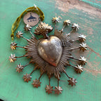Flaming Stars 6" Sacred Heart Box