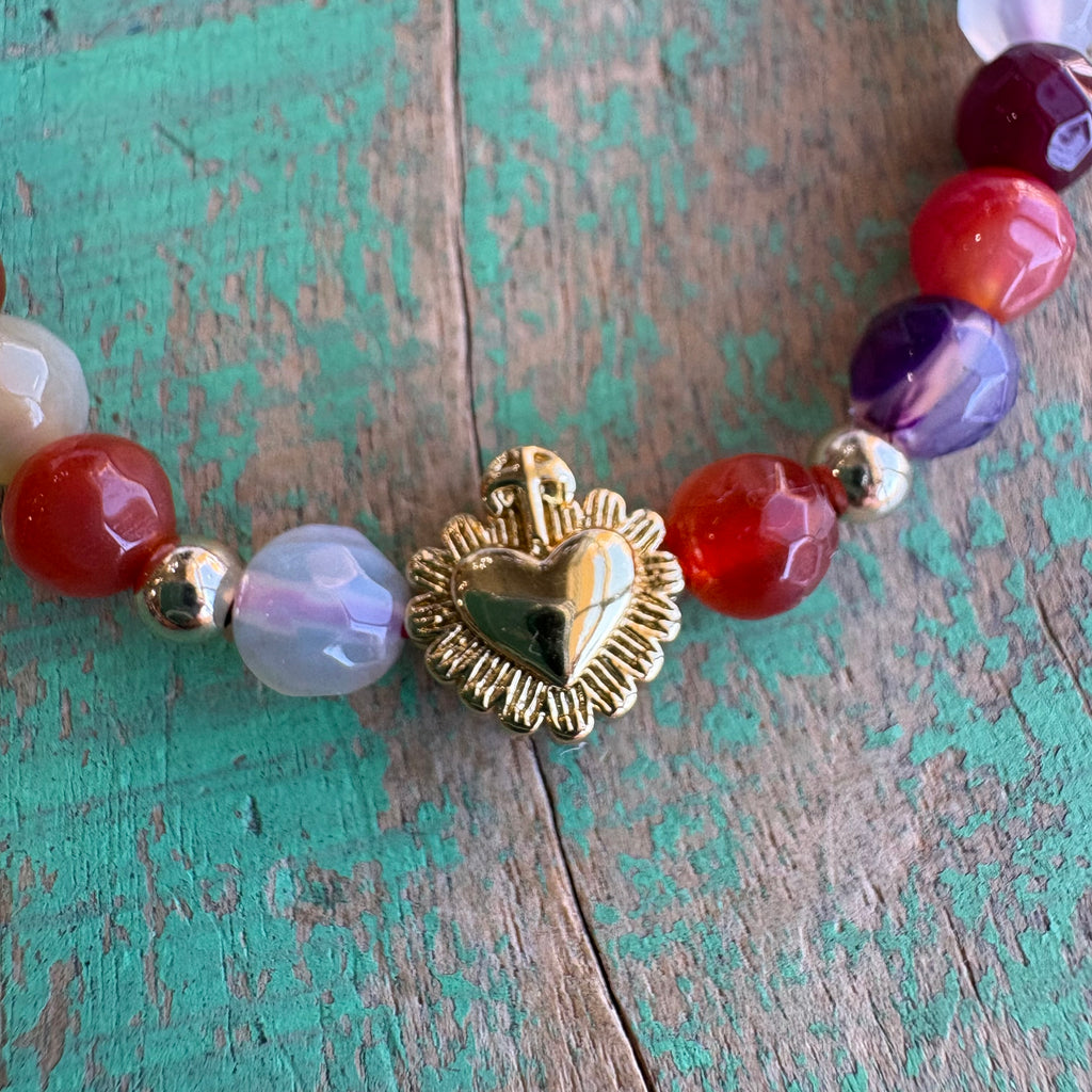 Mini Sacred Heart Adjustable Bracelet