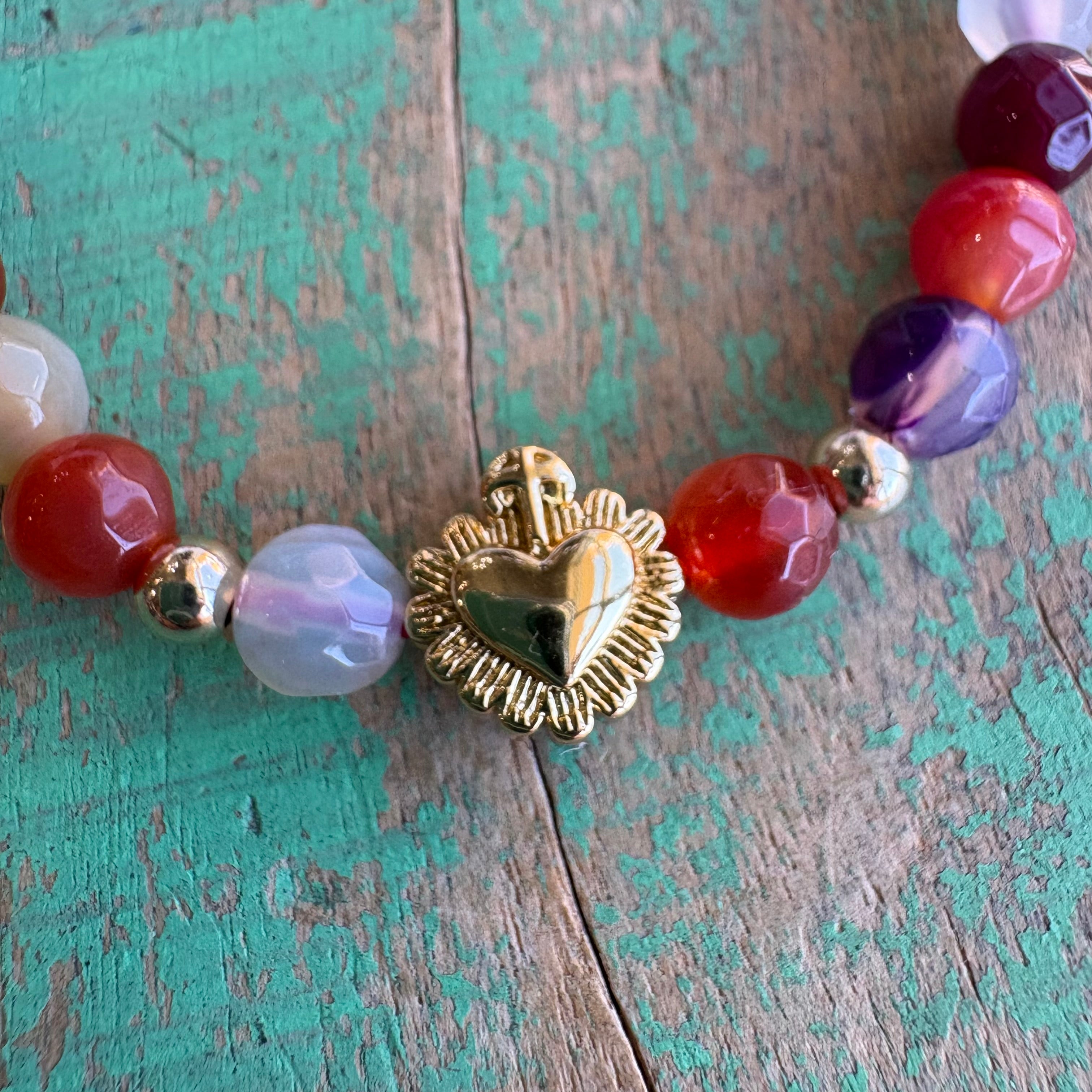 Mini Sacred Heart Adjustable Bracelet