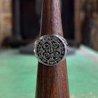 Stainless Steel St Benedict Cross Ring