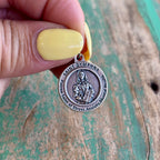 St Dymphna Round Italian Medal (Stress or Alzheimers and Dementia)