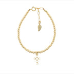 RACHEL | Pearl Charm and Gold Filled Ball Beads Bracelet