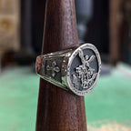 St Michael Stainless Steel Ring