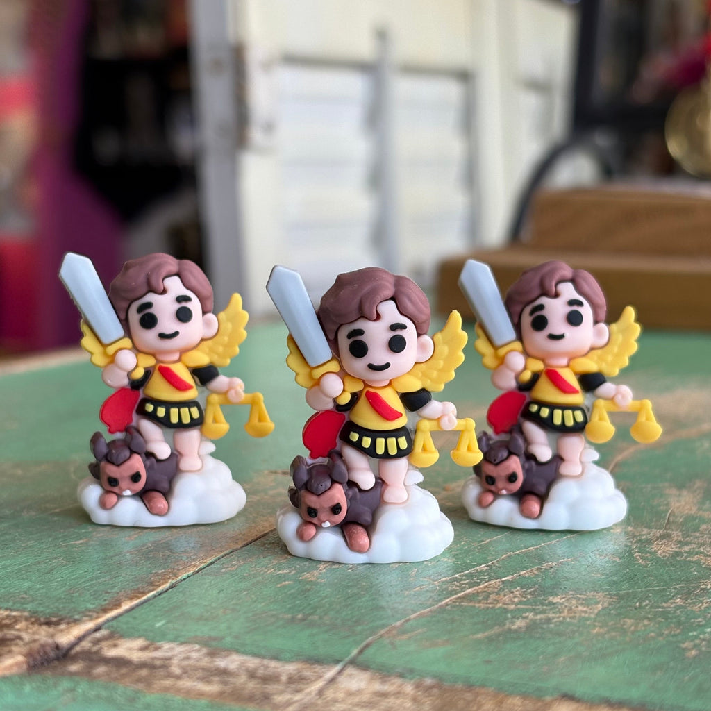 Miniature St Michael Silicone Figurine