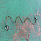 Cross My Heart Two Tone Chain Necklace