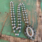 Vintage Glass Pearl Fancy OLG Necklace or Earrings