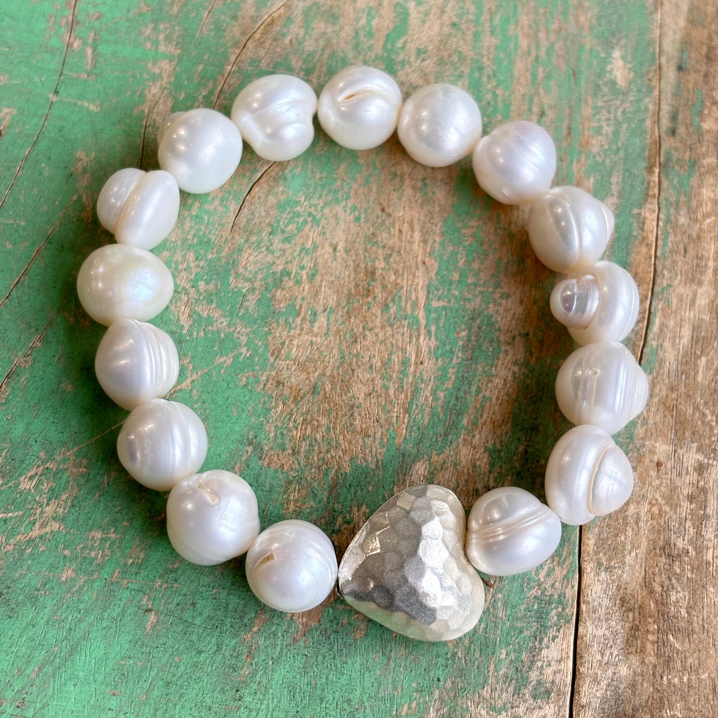 Sterling Silver Pearl Bracelet