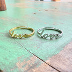 Stainless Steel Adjustable Love Rings