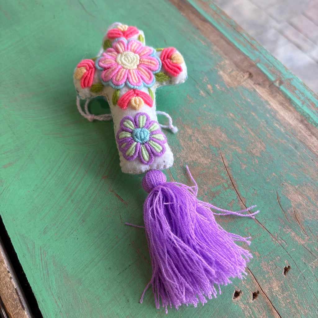 Pastel Tassel Cross Blessing