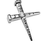 Two Nail Cross 24" Necklace