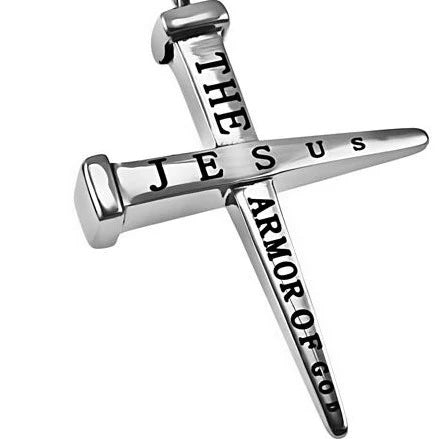 Two Nail Cross 24" Necklace