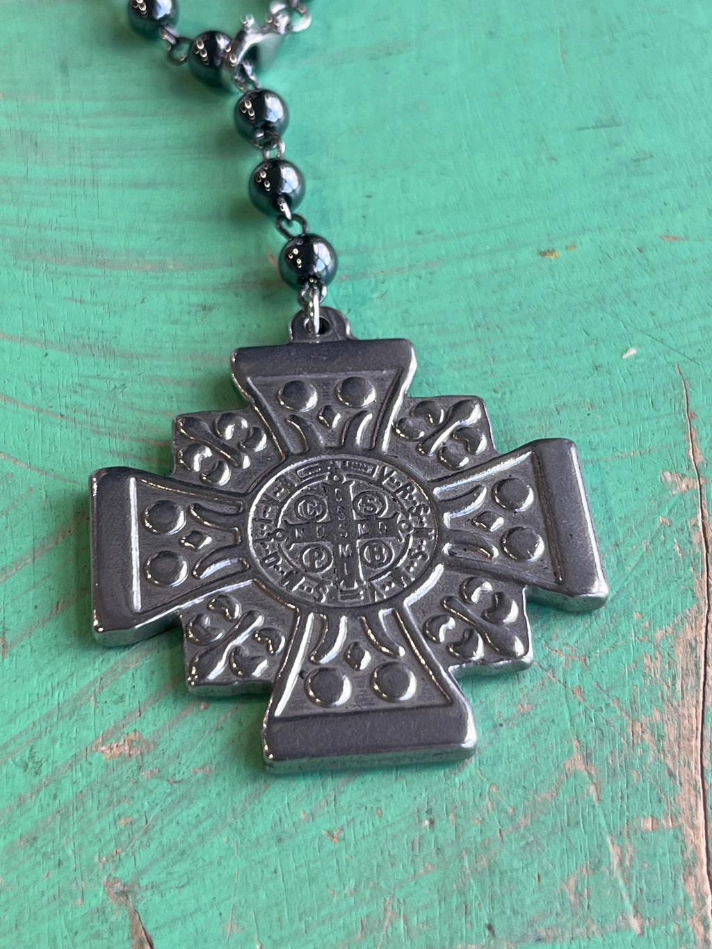 St Benedict Square Cross Car Blessing