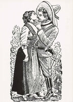 Besos Postcard