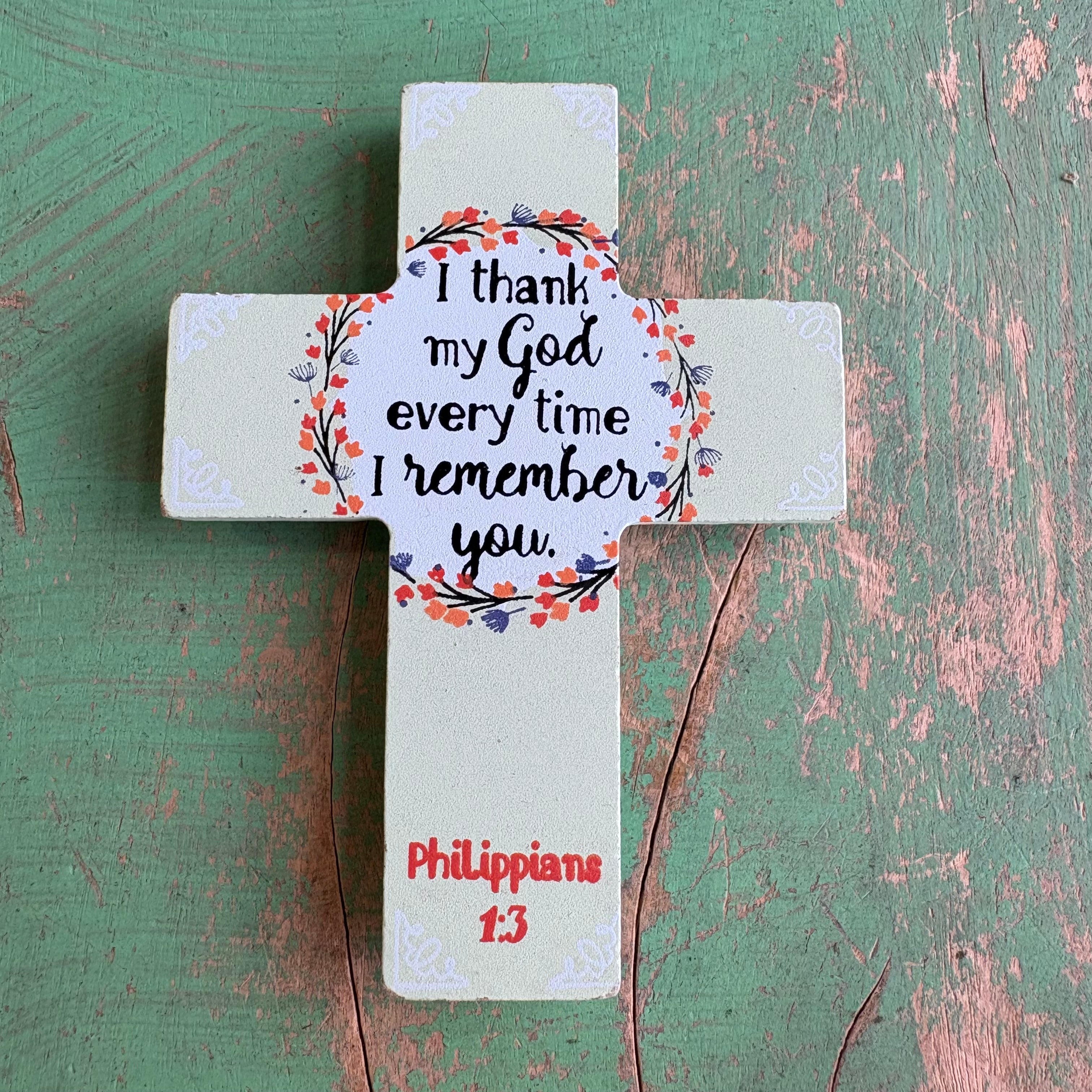 Bible Verse Mini Cross