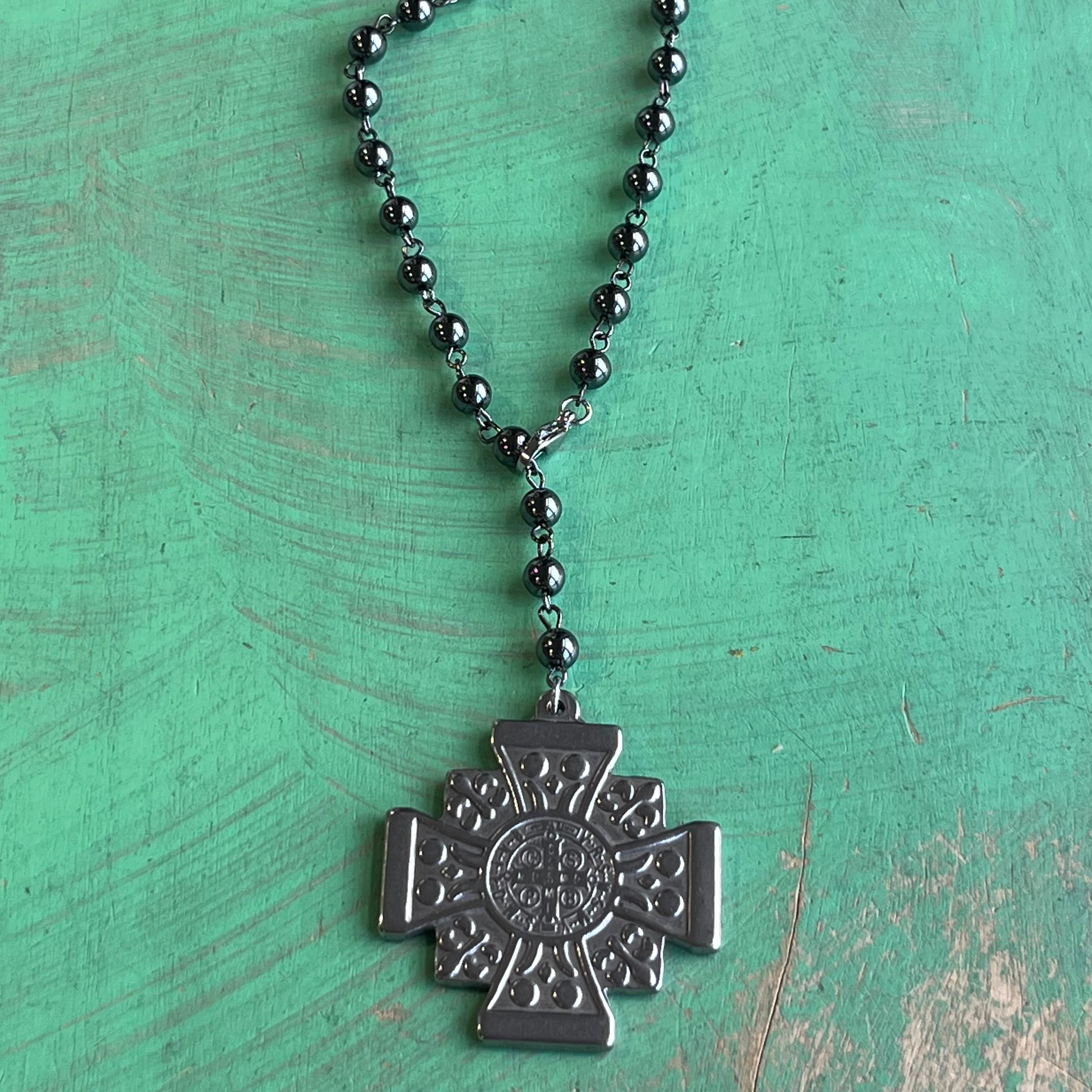 St Benedict Square Cross Car Blessing