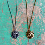 Madonna & Child Stainless Steel Medal Necklace – Gold or Silver