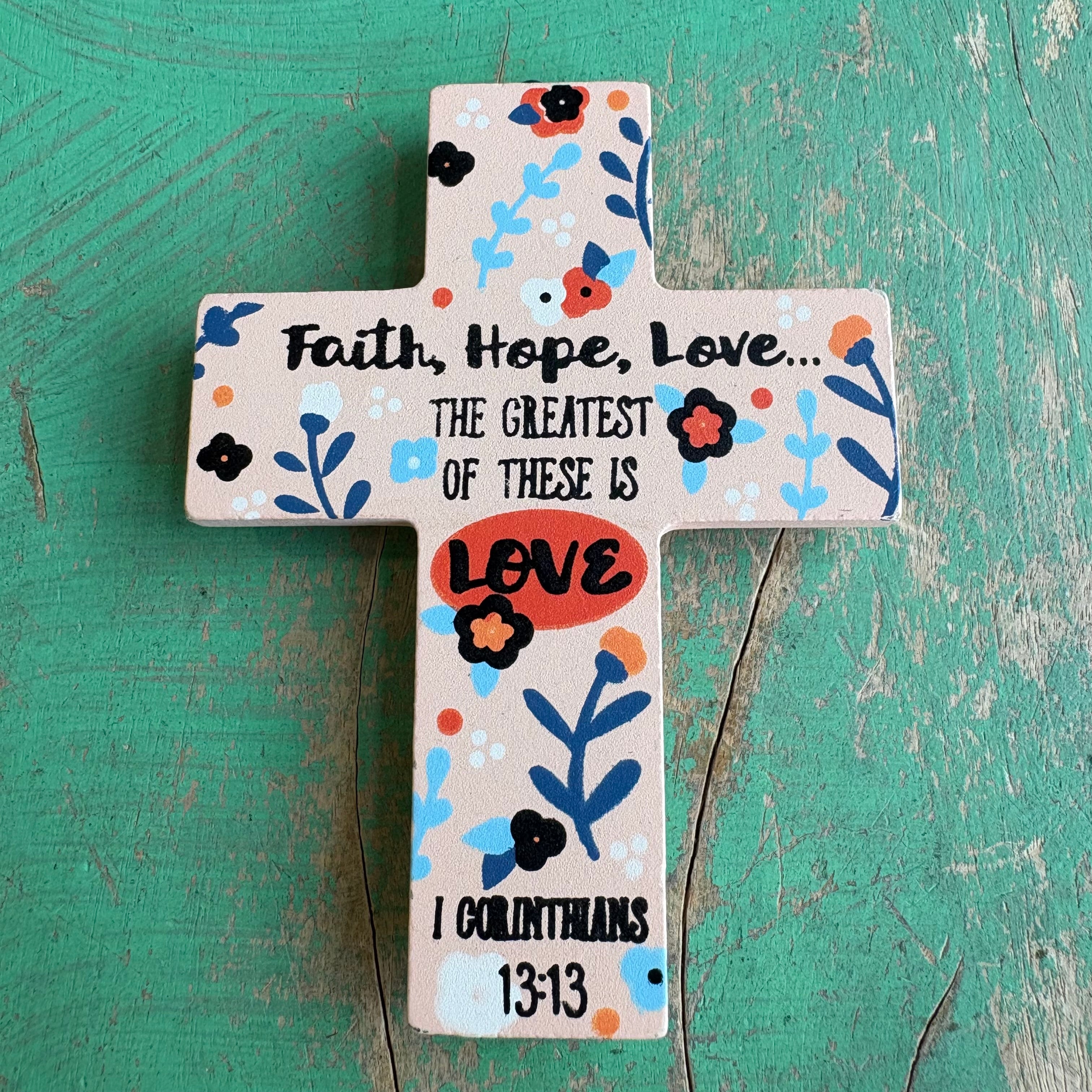 Bible Verse Mini Cross