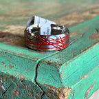Stainless Steel 40 Stripes Ring