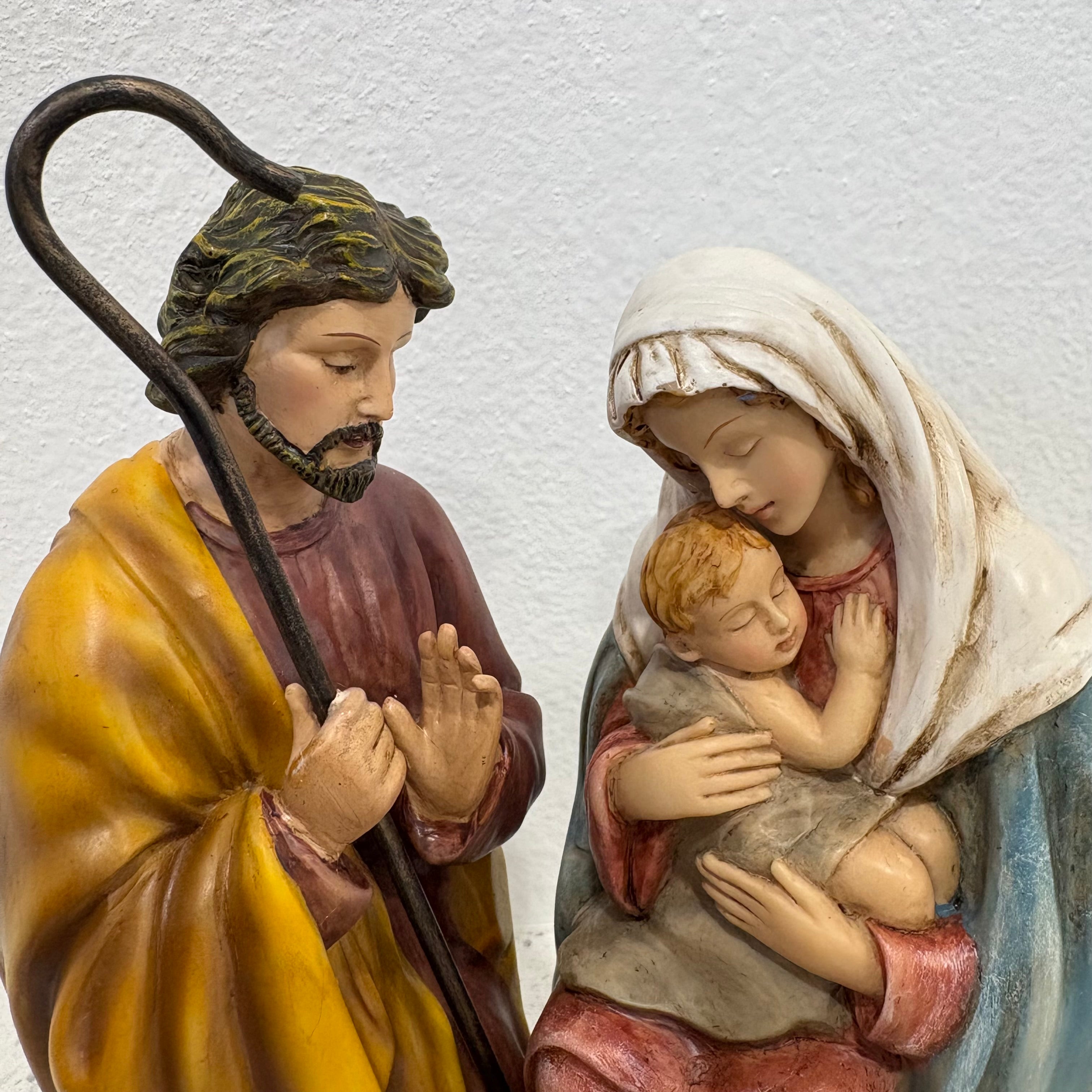 Mary Holding Baby Jesus Color Finish Nativity