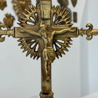 Large Standing Gold Crucifix