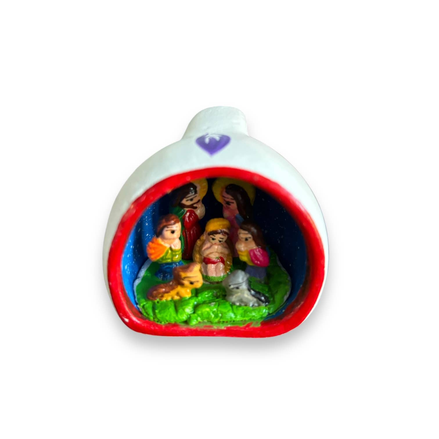 Handmade Peruvian Nativity Ornaments: Christmas decor