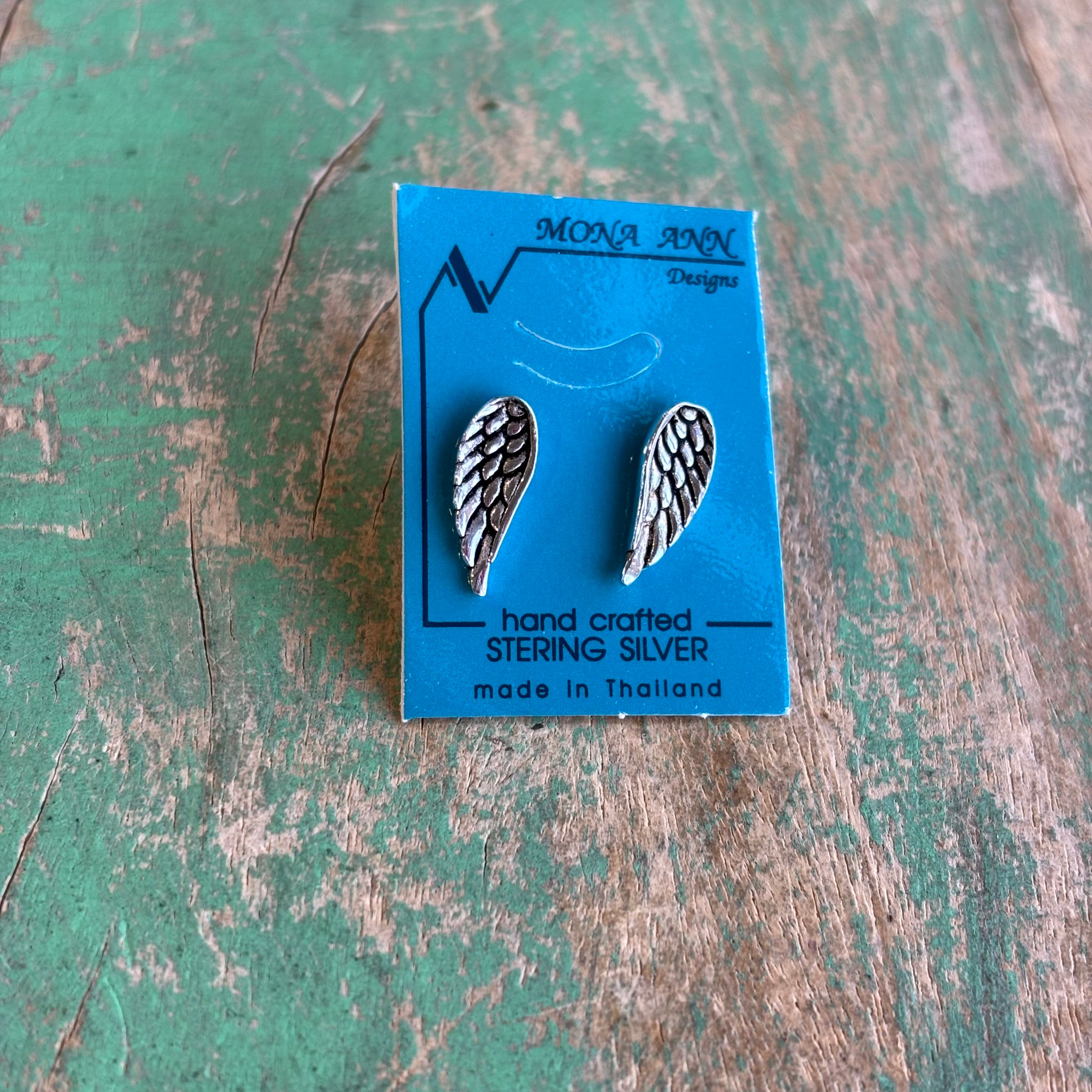 Sterling Silver Angel Wing Earrings