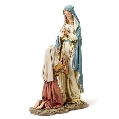 Our Lady of Lourdes With St Bernadette Statue