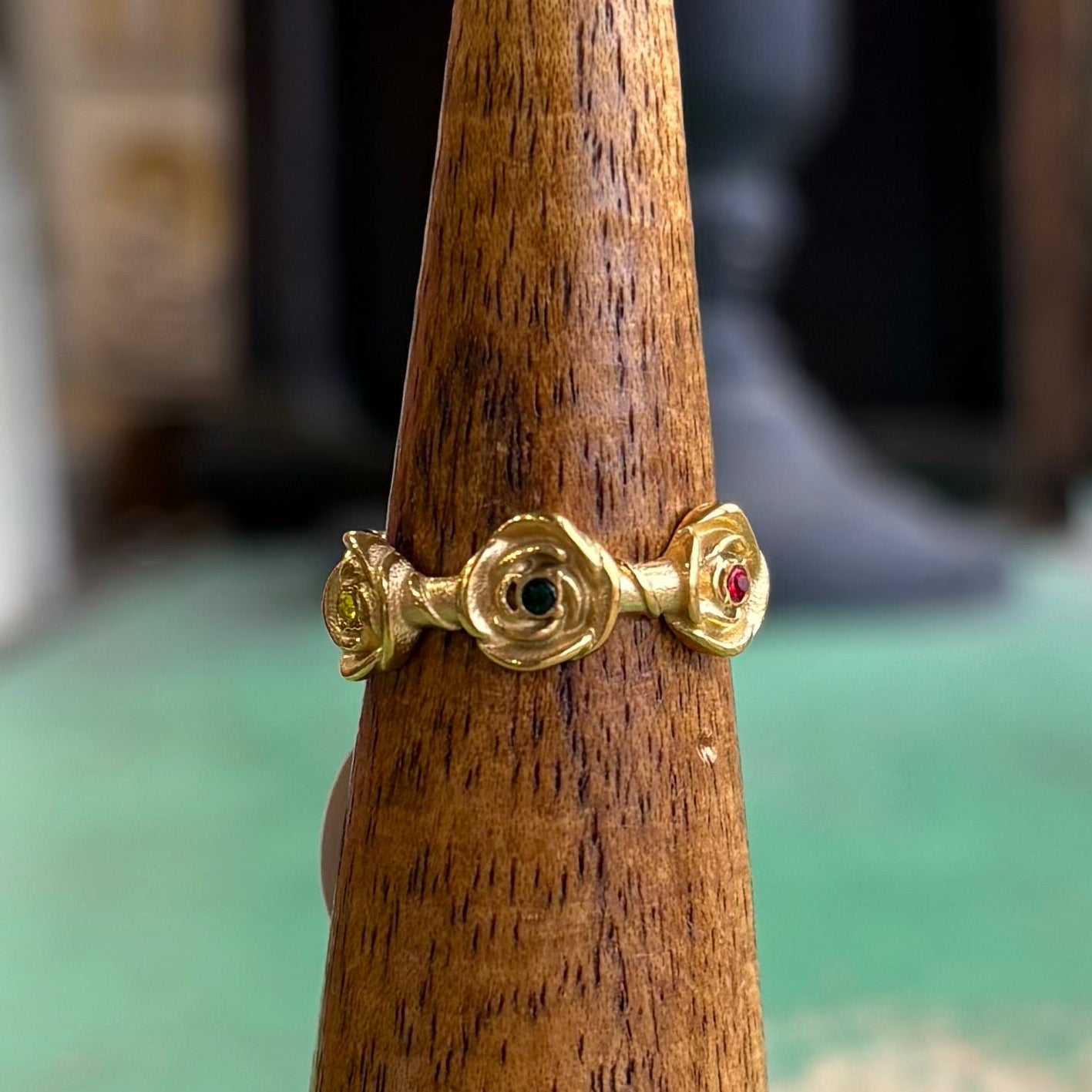 Rose Bloom Red Heart Cross Collection