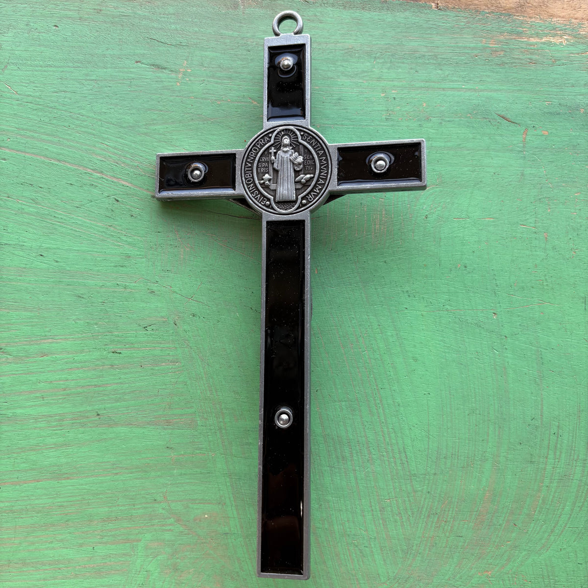 7” St. Benedict Enamel Crucifix – Metal Alloy