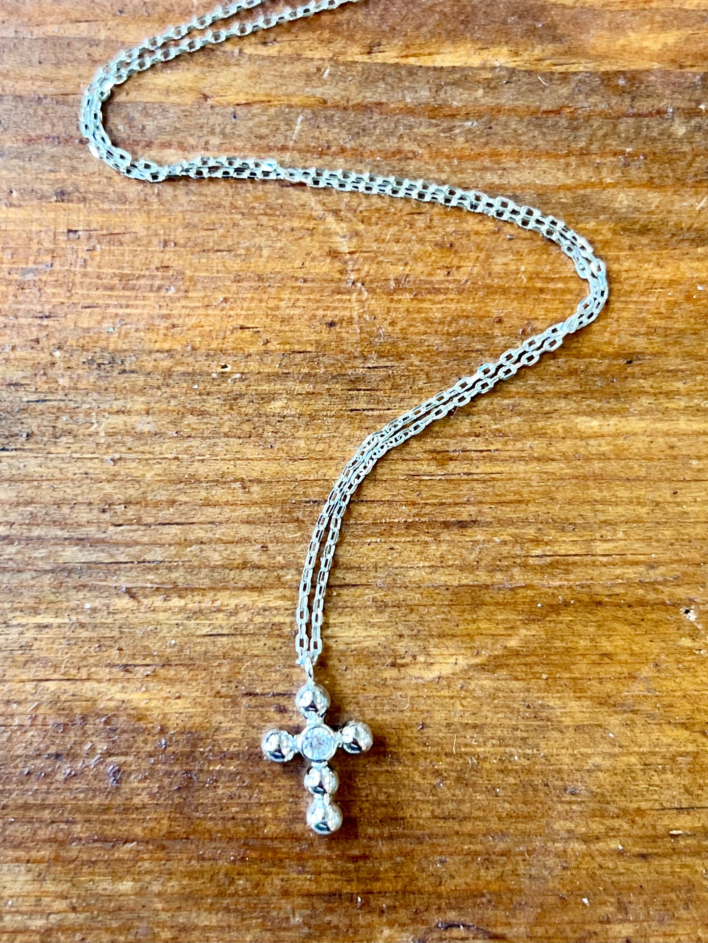 Polka Dot Cross Necklace or Earrings