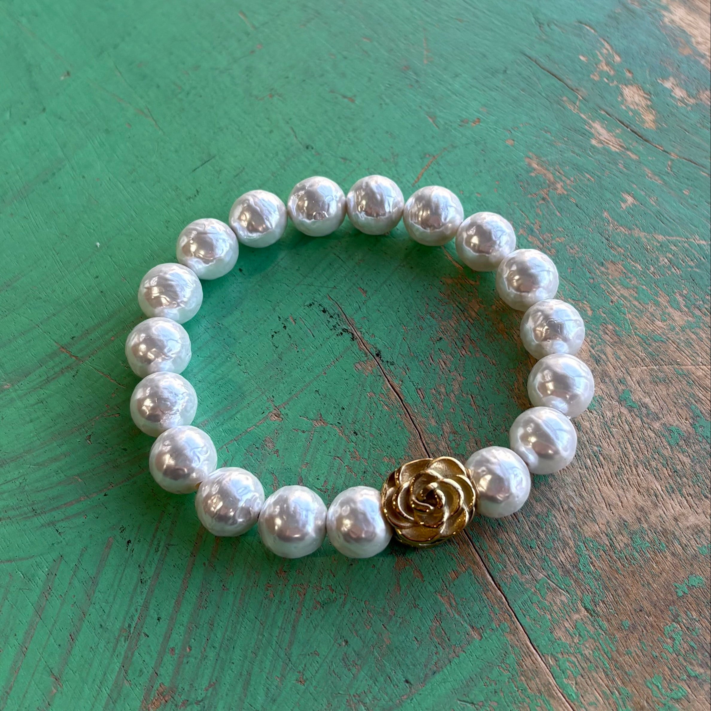 Mystical Rose Pearl Bracelet Or Earrings