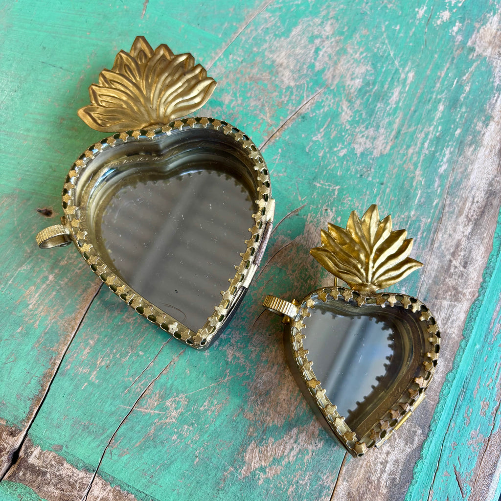 Glass Sacred Heart Boxes