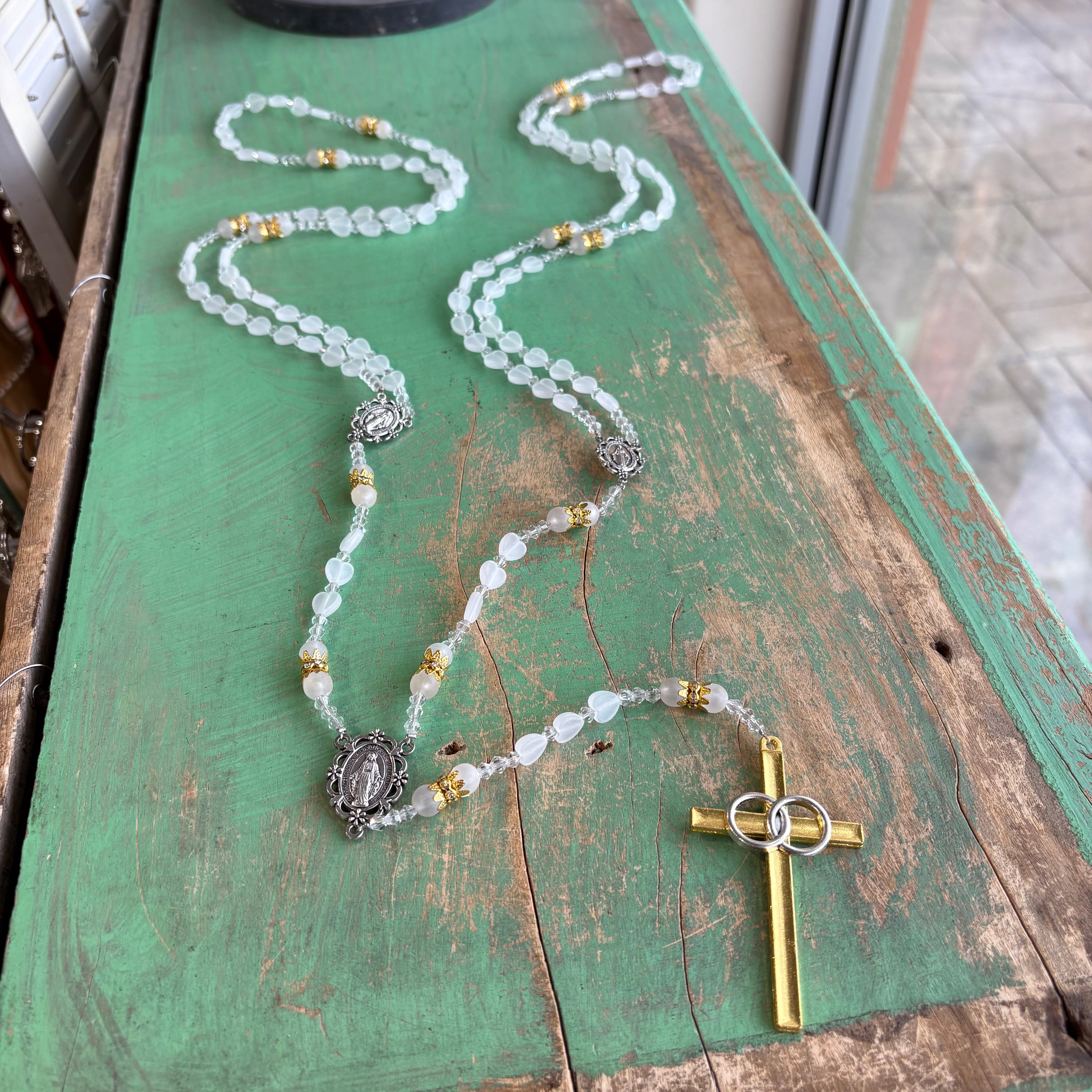 Two-Tone Heart Wedding Lasso