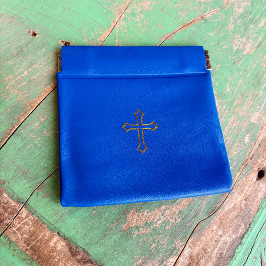 Vinyl Rosary Squeeze Top Pouch