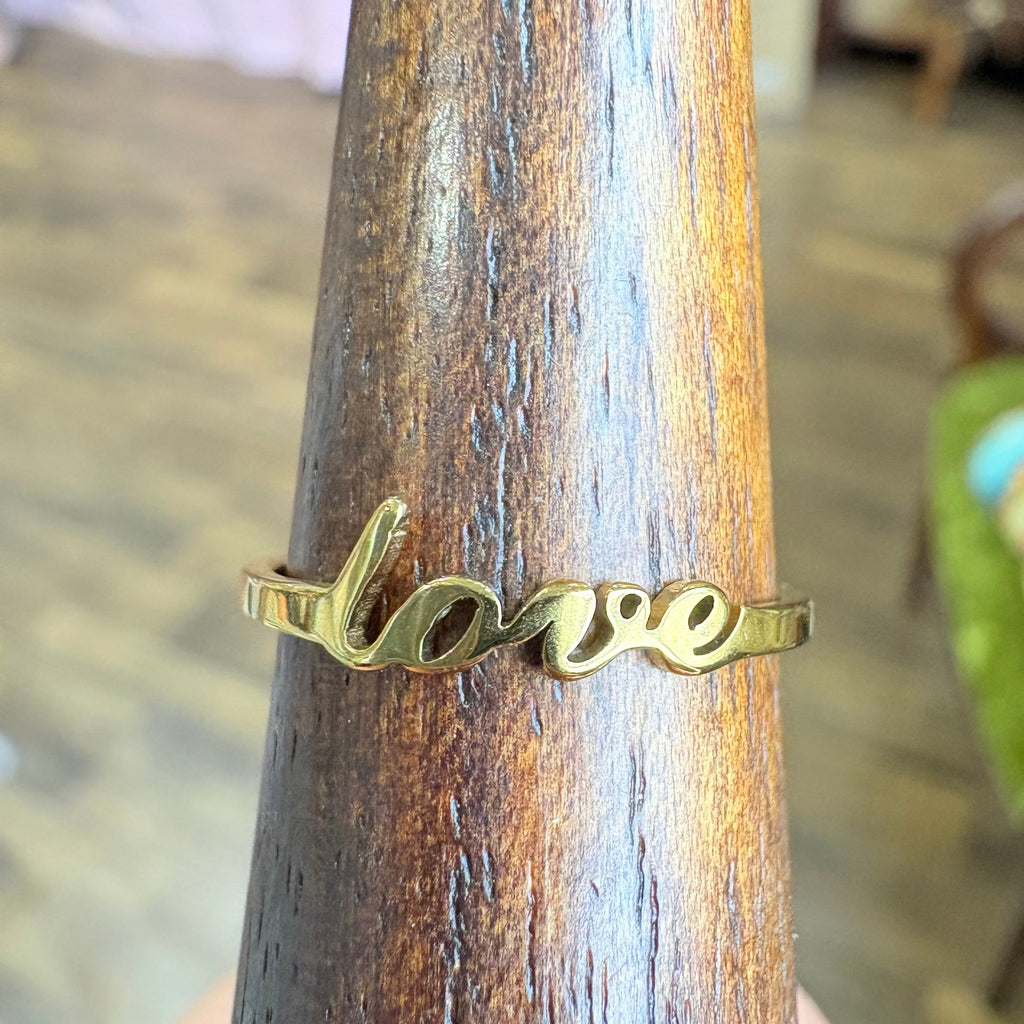 Stainless Steel Adjustable Love Rings