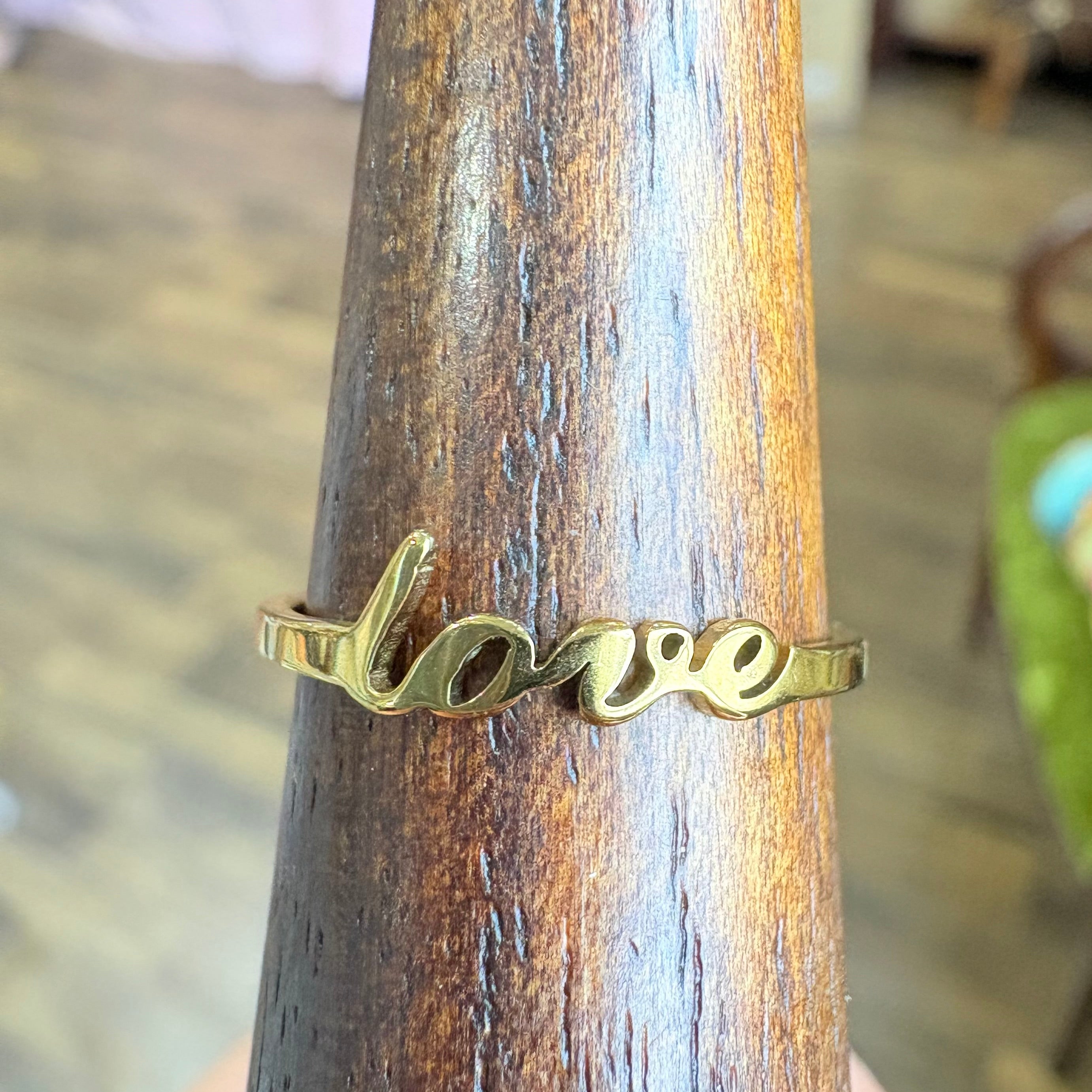 Stainless Steel Adjustable Love Rings