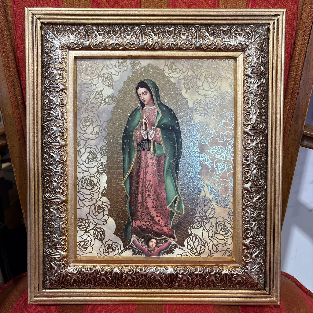 Framed 14.5" X 12.5" Our Lady of Guadalupe Image