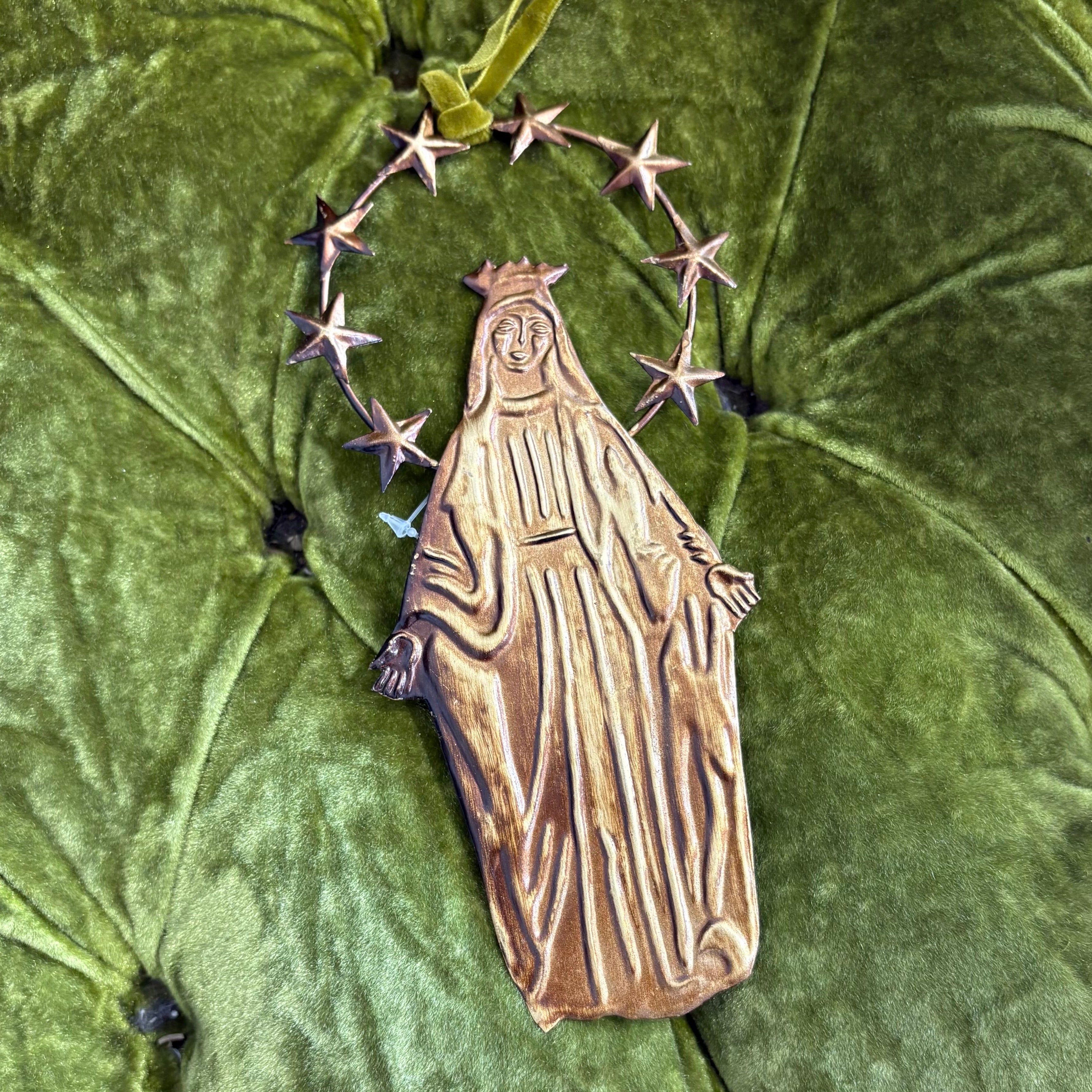 Our Lady Tin Ornaments