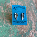 Sterling Silver Angel Wing Earrings